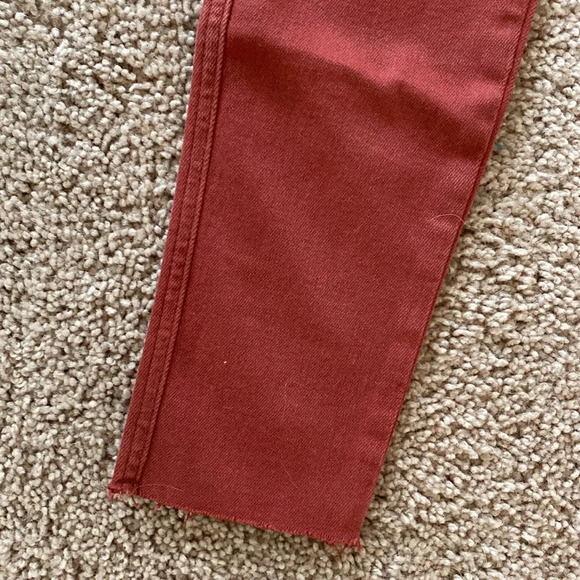 Free People High Rise Red Skinny Jeans - Picture 7 of 9